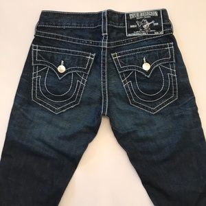 True Religion White Stitch Logo Made in USA Men 31